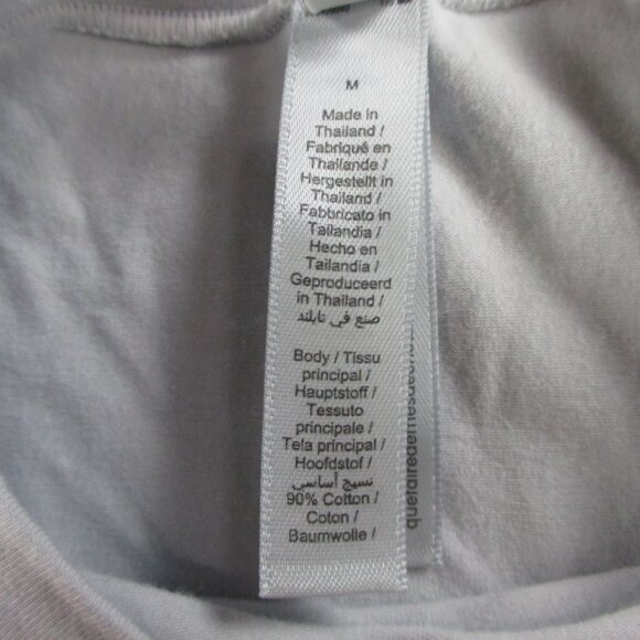 SKIMS Cotton Jersey Long Sleeve T Shirt Womens Medium Zen Blue Casual Crewneck - Picture 8 of 9